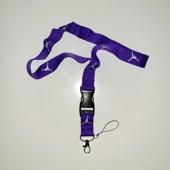 Best Sport Unisex Jordan Combo R One Size PurpleLanyards with Metal Clip (2pcs) - Picture 2 of 12